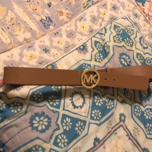 Michael Kors Gold MK belt